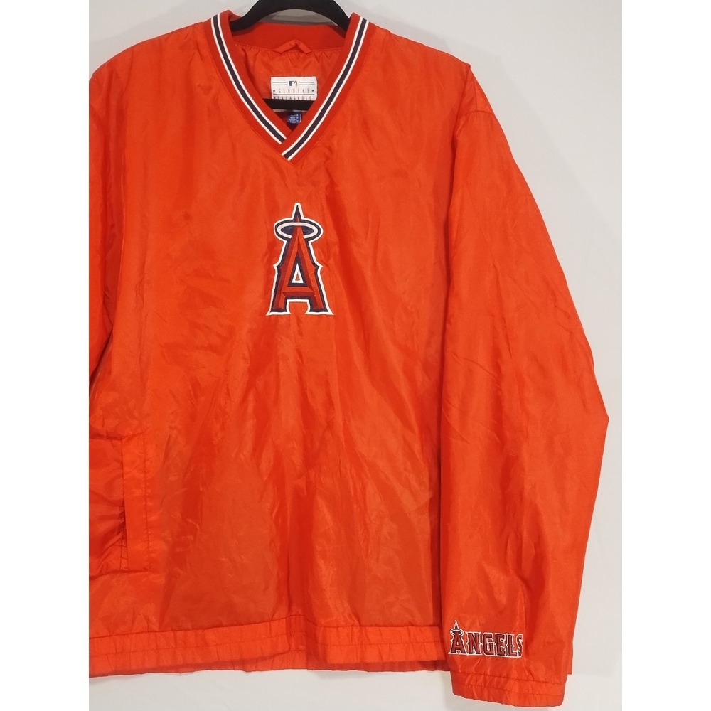 LA ANGELS ANAHEIM MENS XL MLB PULLOVER WINDBREAKER JACKET G-III SPORTS RED